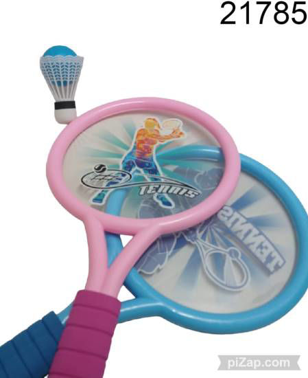 Imagen de PALETAS X2 CON PLUMA Y PELOTA 12.25